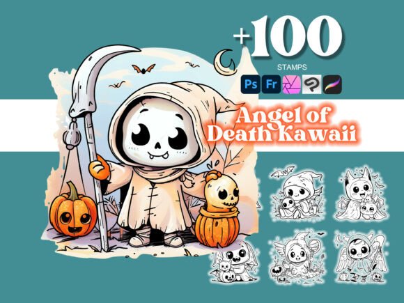 100 Angel of Death Photoshop Brushes: A Creative Toolkit for Digital Artists
