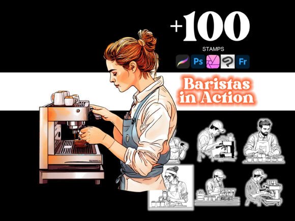 100 Baristas in Action Procreate: A Practical Toolkit for Digital Artists