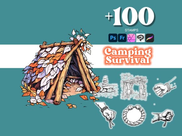 100 Camping Survival Skills Photoshop: Elevate Your Creative Projects with Realistic Outdoor Design Elements