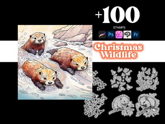 100 Christmas Wildlife Procreate: A Practical Toolkit for Digital Illustrators