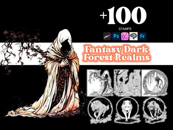 100 Dark Forest Realms Procreate: Your Creative Gateway to Enchanted Illustrations