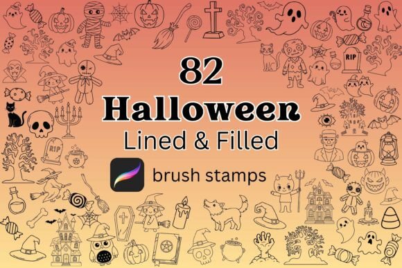 82 Halloween Procreate Brush Stamps: Unleash Your Creativity This Halloween