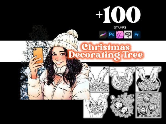 Enhance Your Holiday Art with 100 Christmas Decorating Tree Procreate