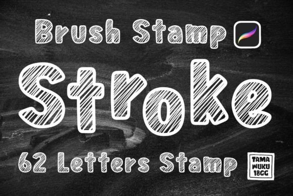 Stroke Letters Procreate Stamp: A Practical Tool for Digital Lettering and Pattern Design